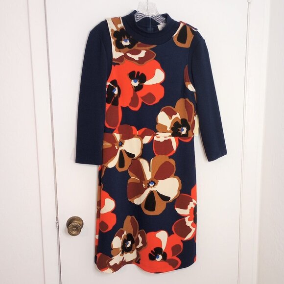 Eci New York Graphic Floral Retro Dress - Picture 1 of 14